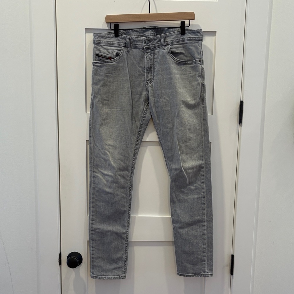 Diesel Men's Slim Gray Jeans 34w 32L